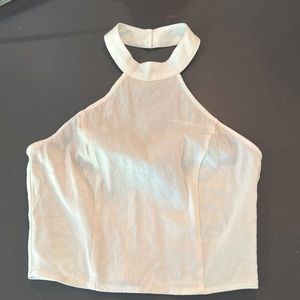 Linen SEXY cropped halter top